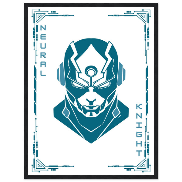 Transform Your Space - "Proton, Neural, Quantum Knights" Poster Set - - Wooden Framed Posters