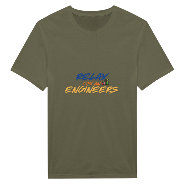 Engineered Growth - Embrace Relaxation with Our Tee - Military Green - T-shirts