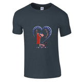 Celebrate Liberty in Style - Heather Navy - T-shirts