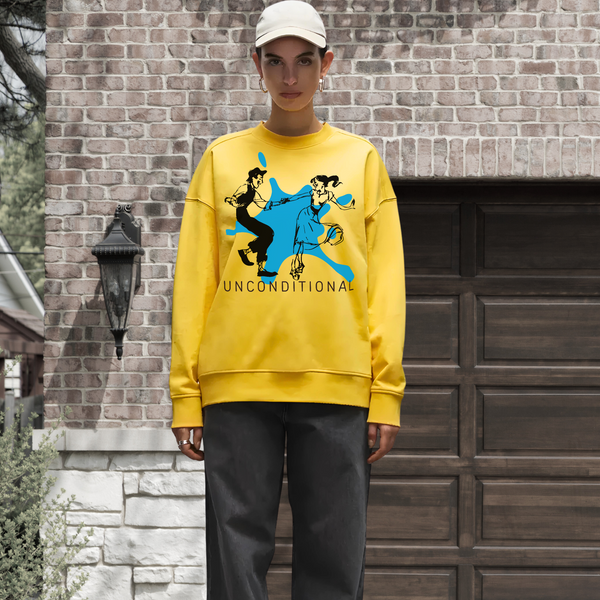 Unconditional Art - Blue Splash Sweatshirt - - Sweatshirts