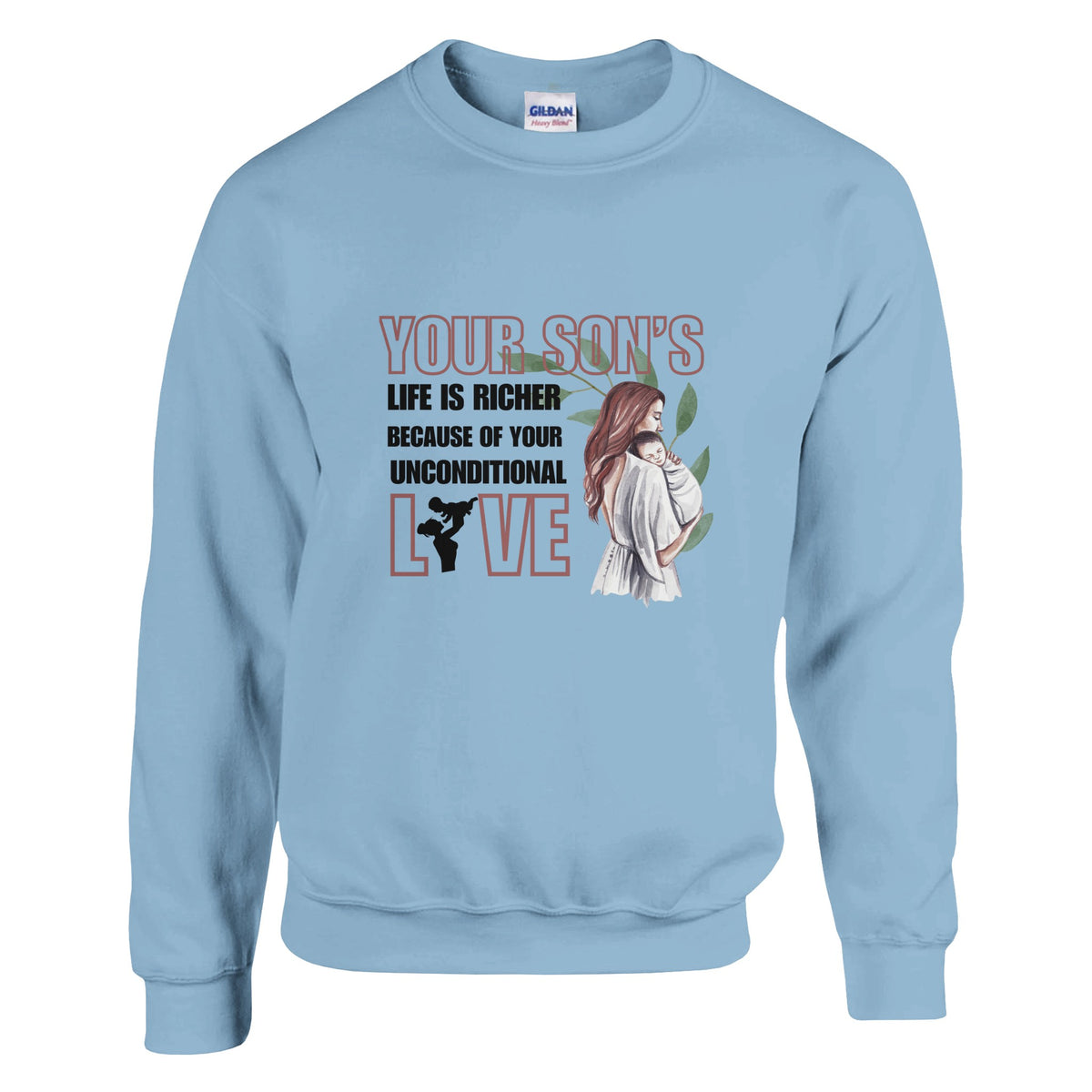 Cradled in Love - Celebrate Motherhood - Light Blue - Sweatshirts