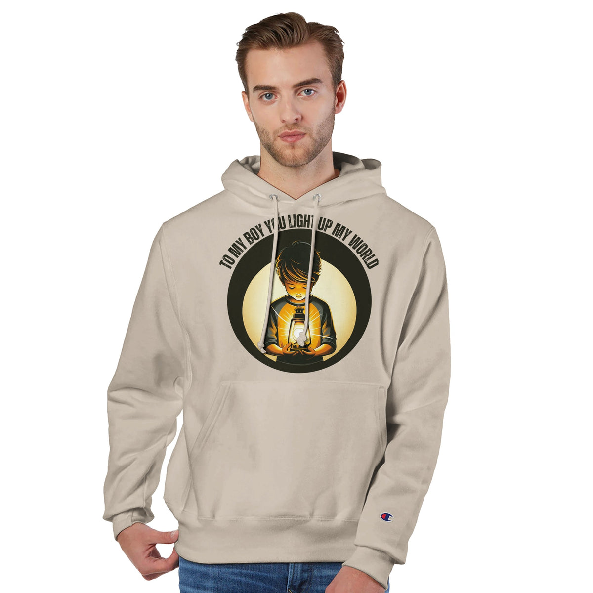 Lantern of Love - A Symbol of Fatherly Guidance - Sand - Hoodies