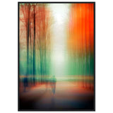 Twilight Walk Through Dreamscape - 70x100 cm 28x40″ Black frame - Wooden Framed Posters