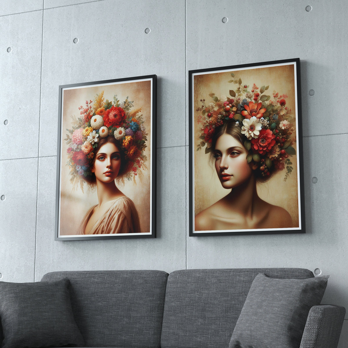 Nature's Crown - A Pair to Adore - 20x30 - Framed Posters