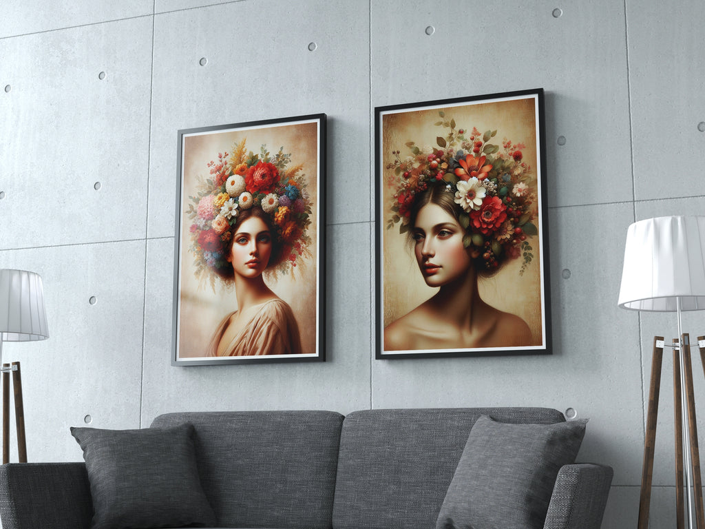 Nature's Crown - A Pair to Adore - 20x30 - Framed Posters