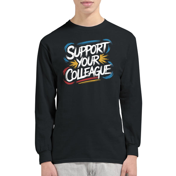 Supportive Long-sleeve Tee for Colleagues - - Long Sleeves T-shirts