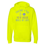 Wear Your Thanks - Appreciation Hooded Apparel - safety yellow - Hoodies