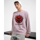 Defend with Pride - U.S. Veteran Patriotic Sweatshirt - Light Pink - Sweatshirts