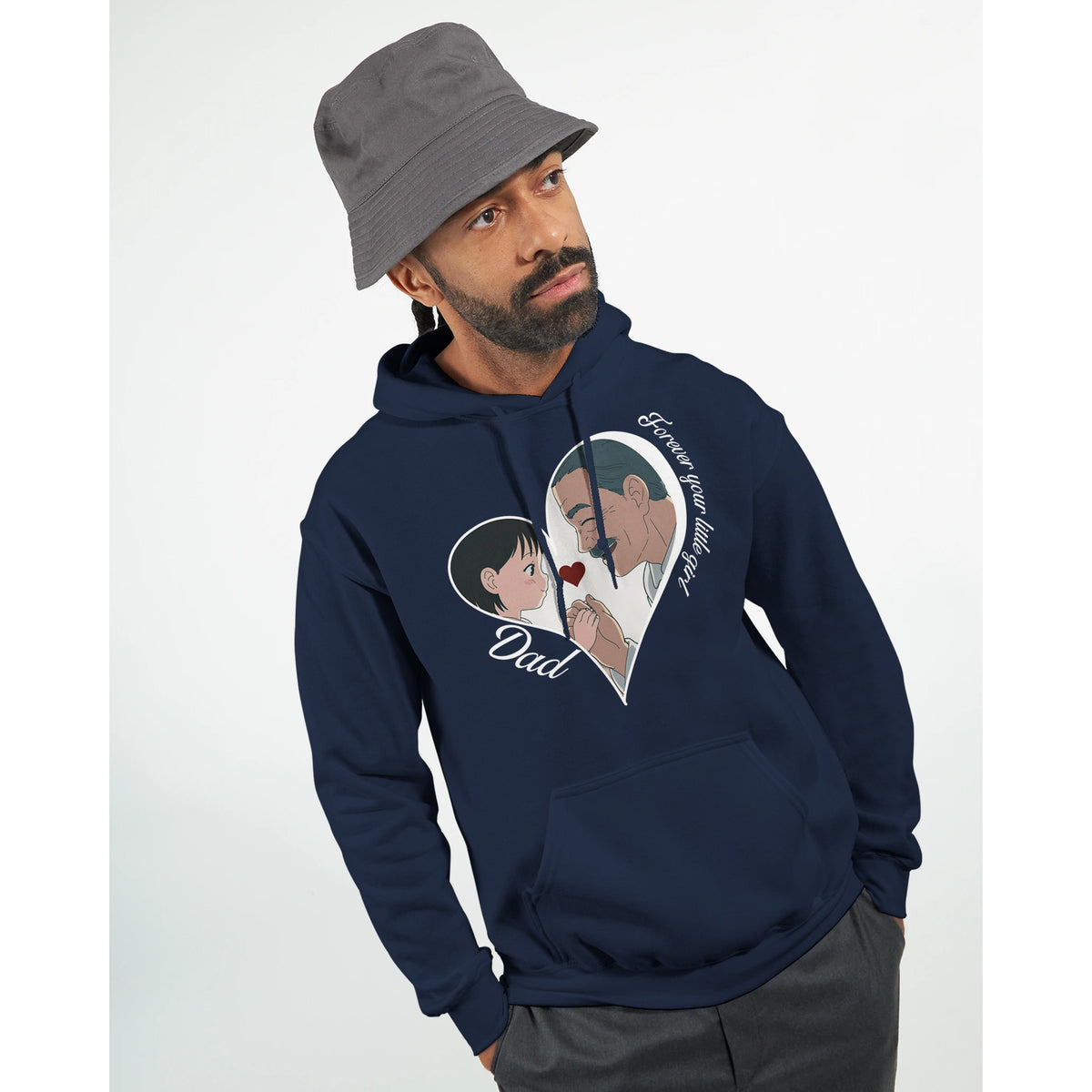 Bound by Love - A Father-Daughter Connection - Navy - Hoodies