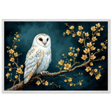 Nocturnal Grace – Metal Poster for Artists - - Wooden Framed Posters