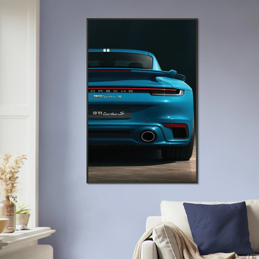 Gift Iconic Drive – 911 Turbo S Metal Framed Poster - - Metal Framed Posters