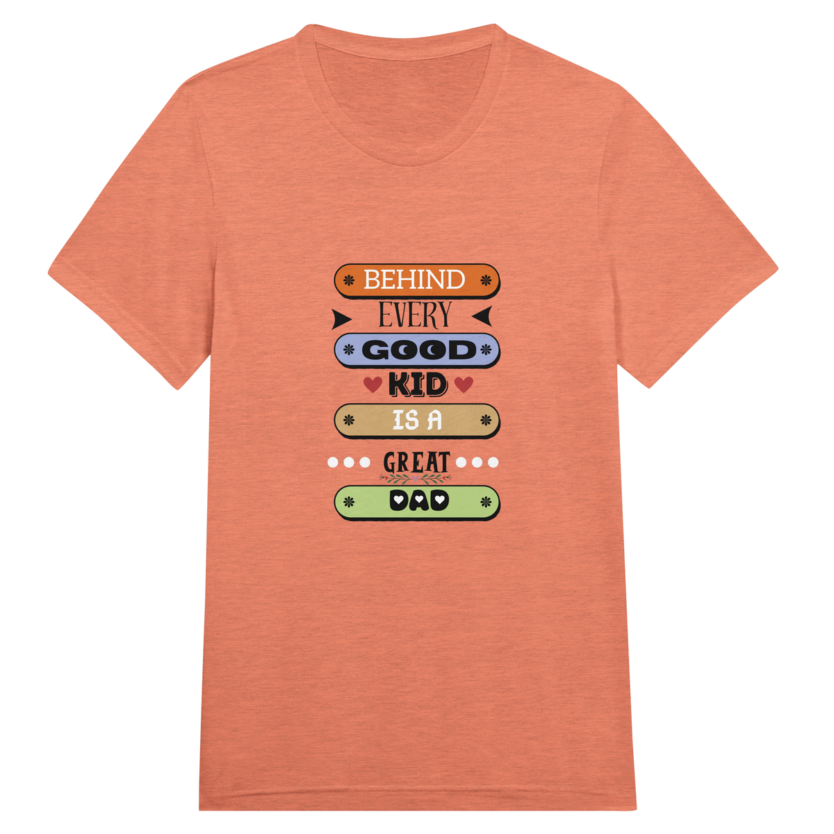 Dad's Legacy - The Heartfelt Message Behind the Design - Orange Triblend - T-shirts