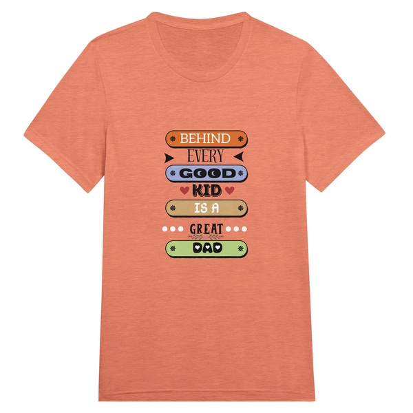 Dad's Legacy - The Heartfelt Message Behind the Design - Orange Triblend - T-shirts