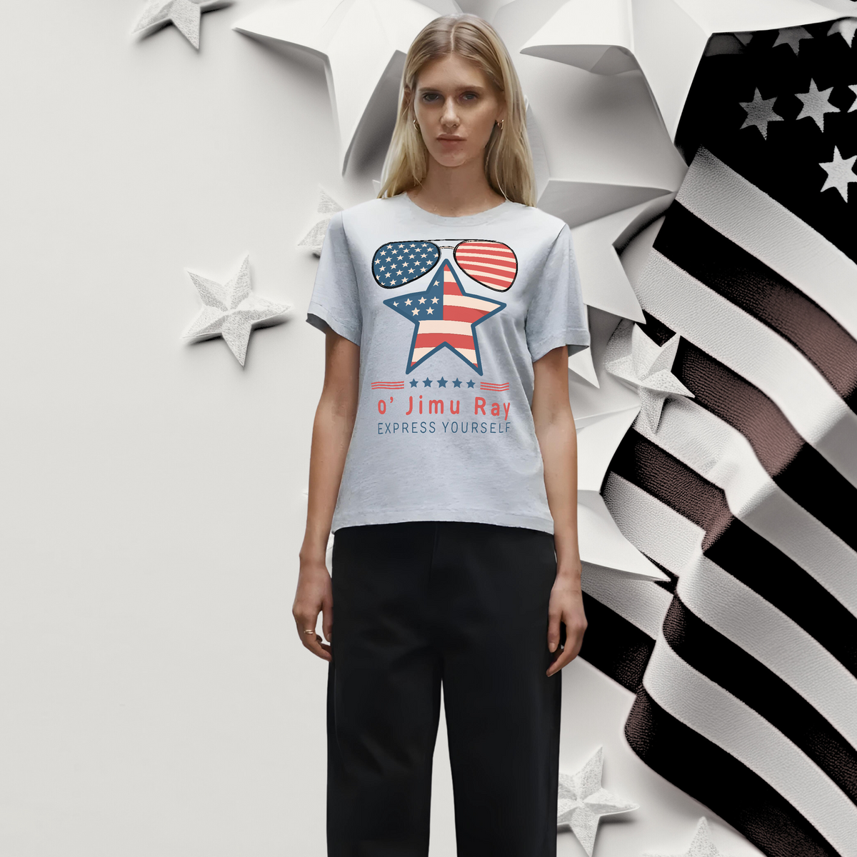 All-American Spirit - o' Jimu Ray 4th July Special - - T-shirts