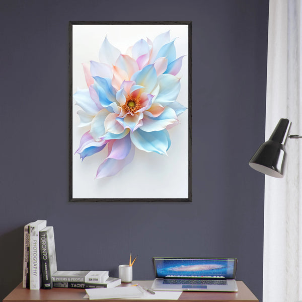 Radiant Blossom – Metal Framed Art Print - Black frame - Wooden Framed Posters