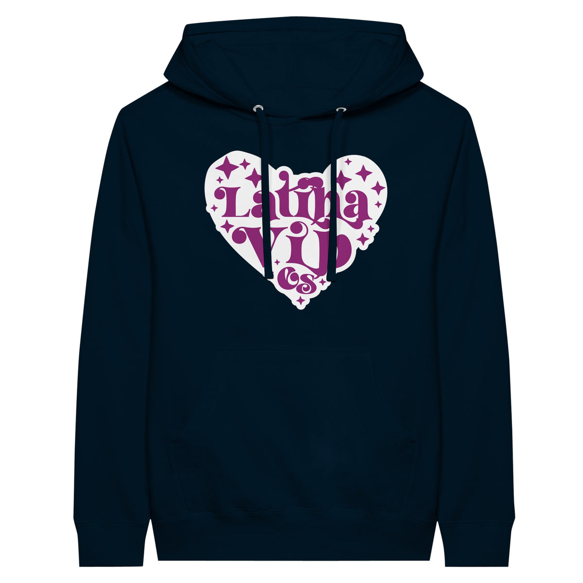 Latina Vibes - Wear Your Memories with Heartfelt Style - Navy - Print Material