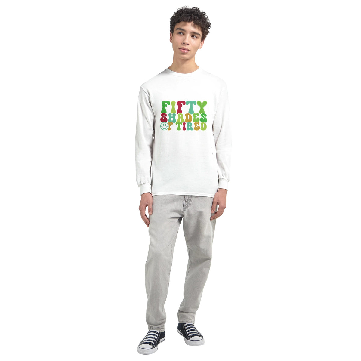 Tired But Trendy - Explore the Shades of Exhaustion - - Sweatshirt