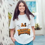 Festive Frights, - Happy Haunting Halloween Tee - - T-shirts