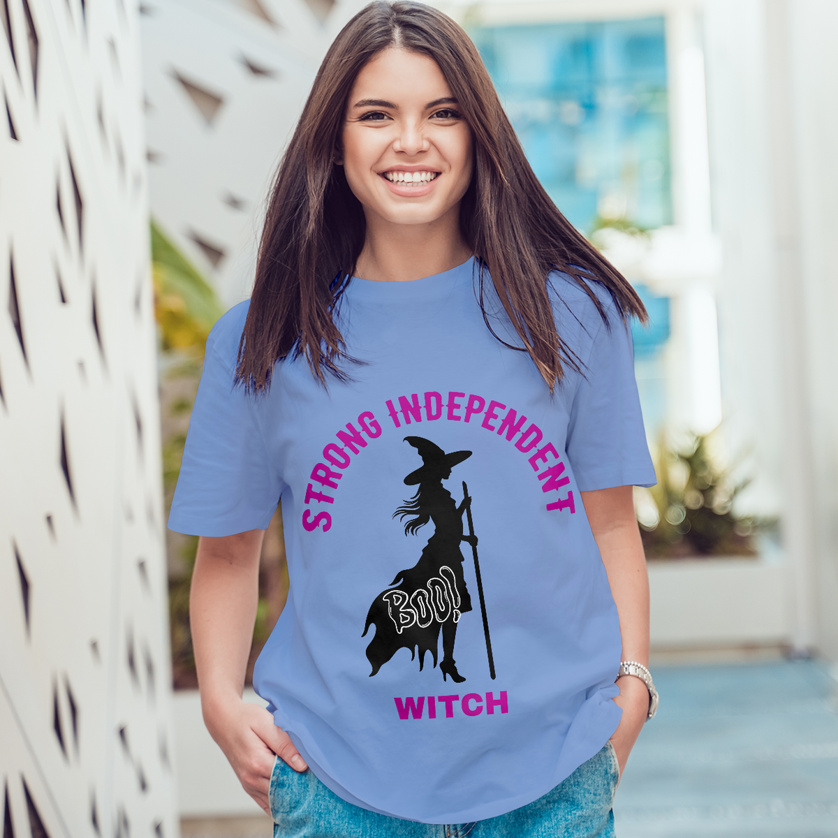 Spellbinding Strength - Witchy Wisdom Tee - - Print Material