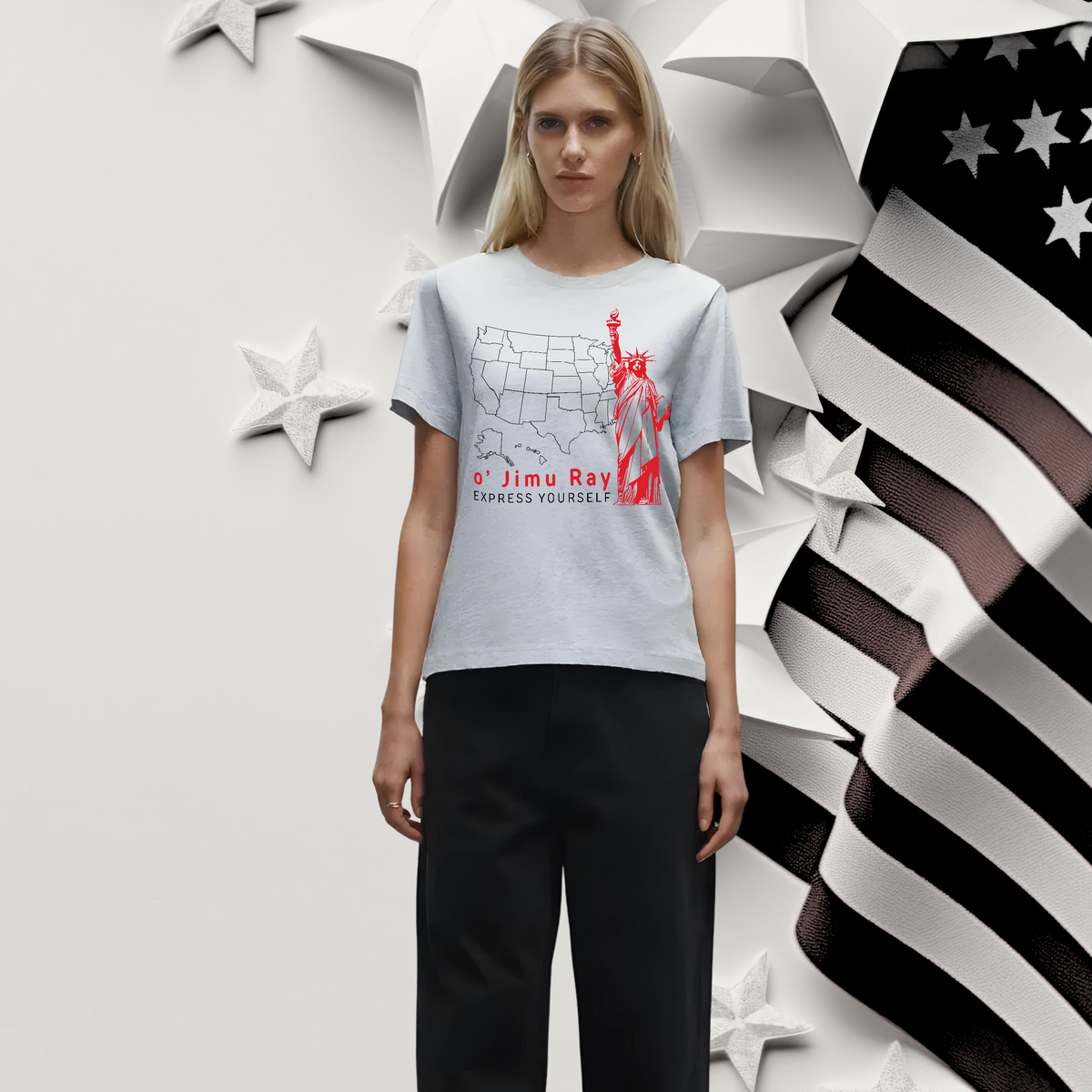 Liberty in Style - o' Jimu Ray - 4th July Special - - T-shirts