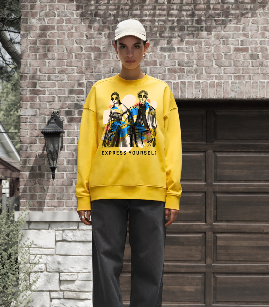 Vivid Style - Oversized Sweatshirt - - Sweatshirts