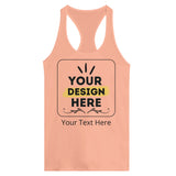 Confidence Unleashed - High-Quality Customizable Racerback Tank - Light Orange - Tank Tops