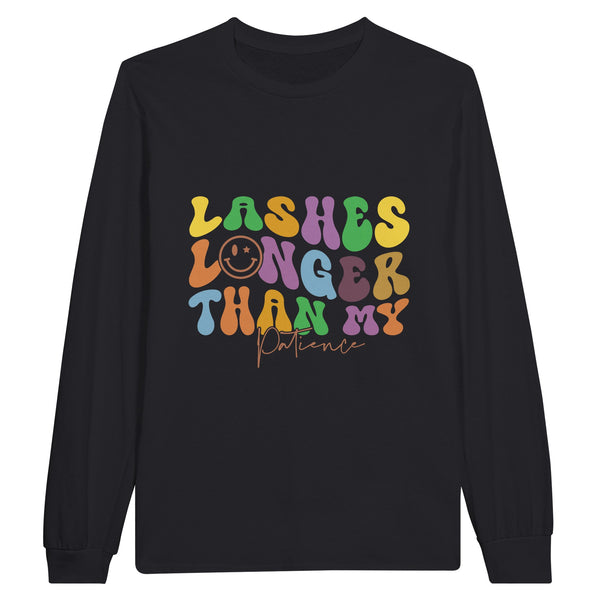 Patience Tested - Lashes Longer Than My Limits - Black - Sweatshirt