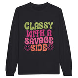 Unleash Your Inner Contradiction - Classy with a Savage Side - Black - Sweatshirt