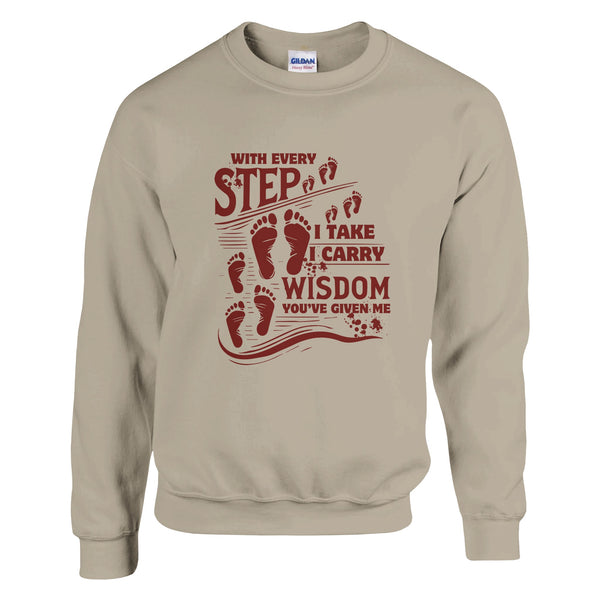 With Every Step - A Heartfelt Gift for Mom - Sand - Sweatshirts