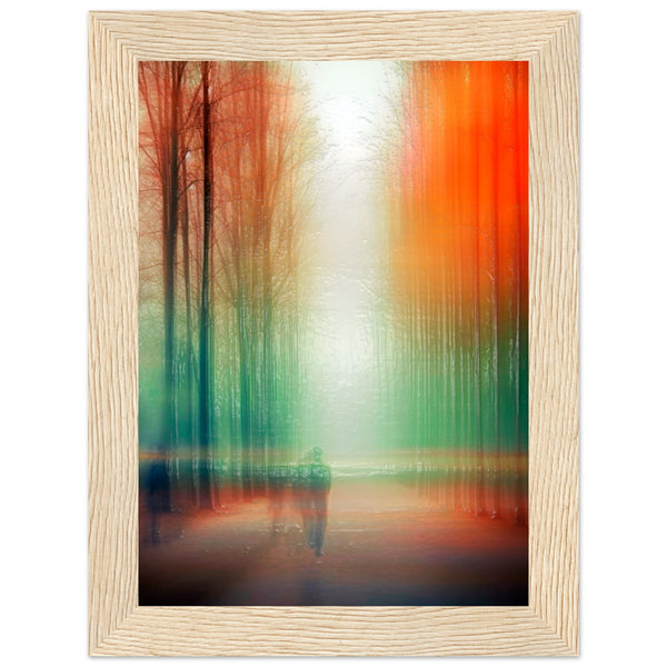 Twilight Walk Through Dreamscape - 13x18 cm 5x7″ Wood frame - Wooden Framed Posters