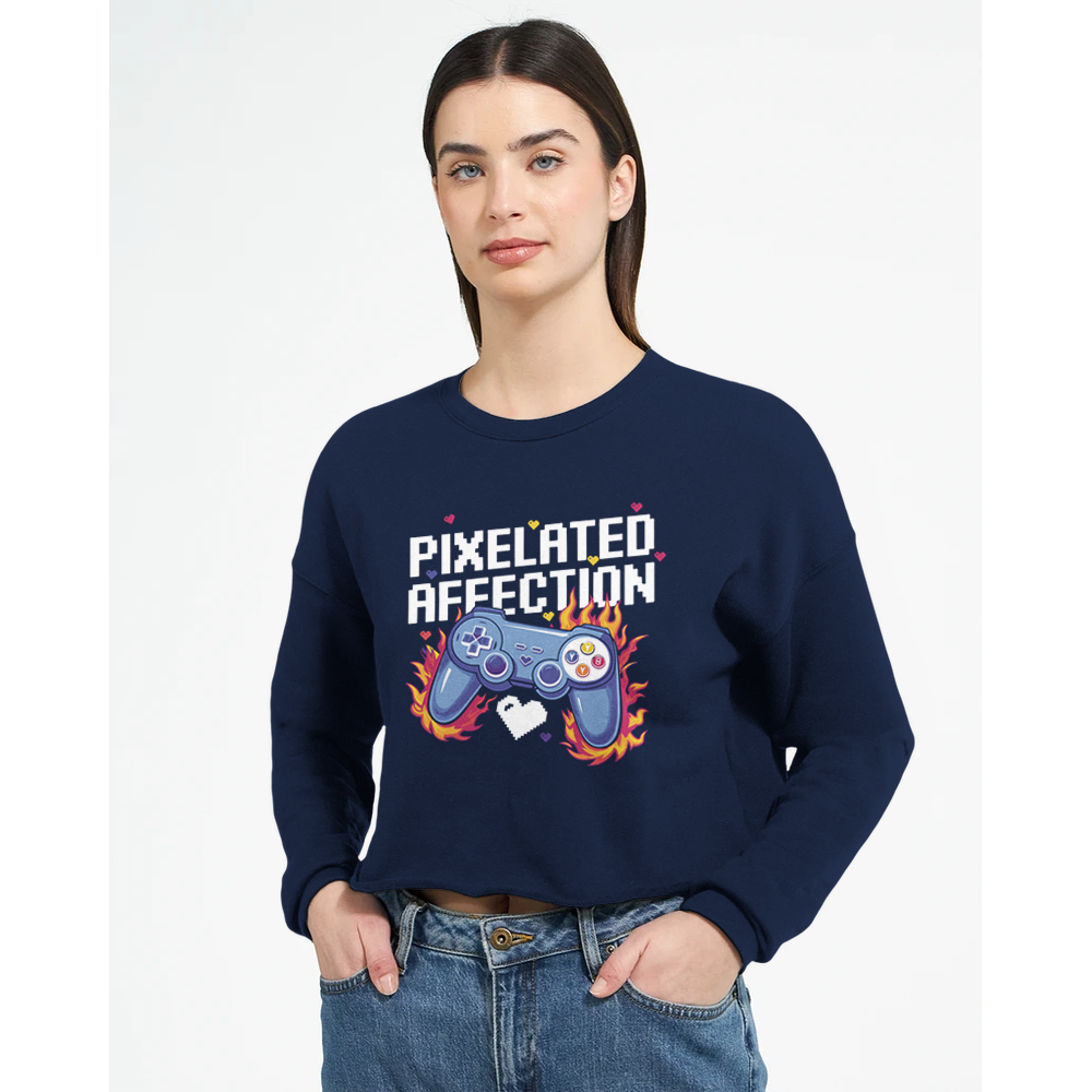 Pixelated Affection - A Gamer’s Cozy Companion - - Sweatshirt