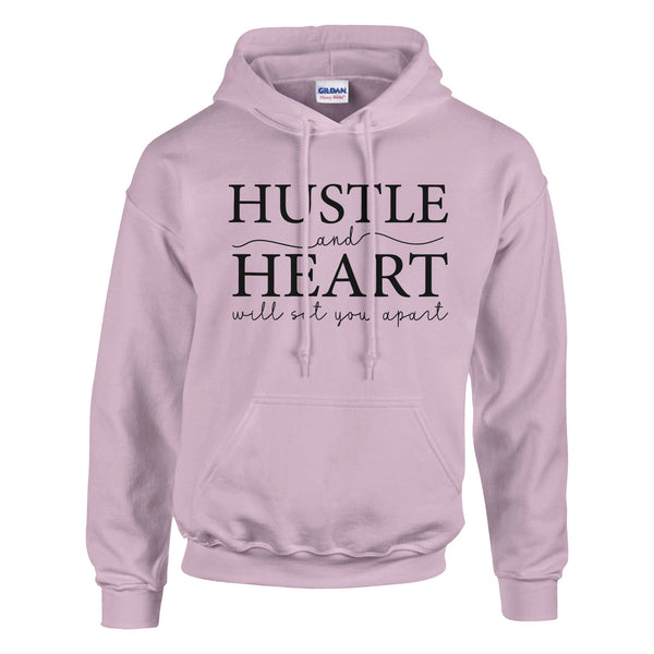 HUSTLE & HEART - Stand Out with Purpose - Light Pink - Hoodies