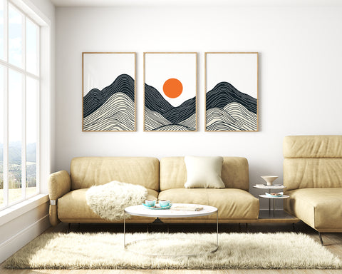 Image of Sunset Over Rolling Hills