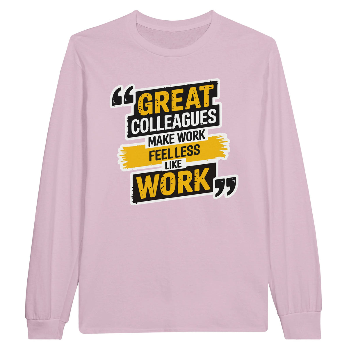 Long-sleeve Gift Tee for Amazing Colleagues - Light Pink - Long Sleeves T-shirts