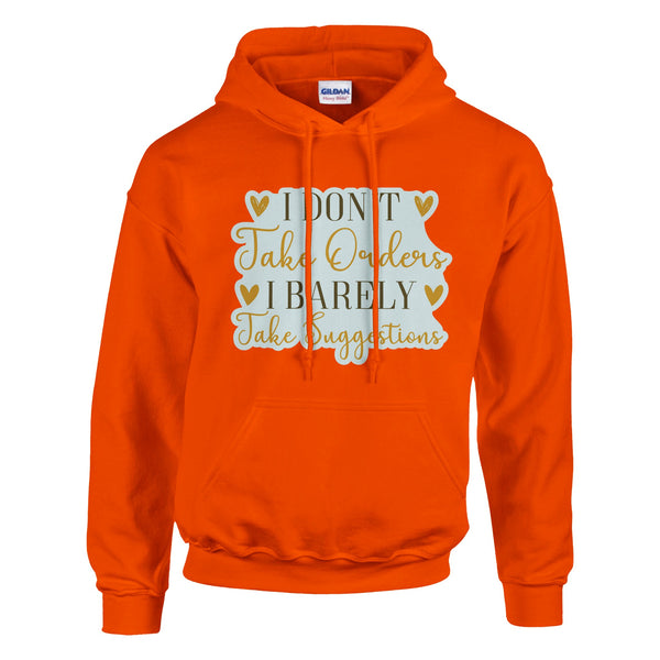 Barely Suggested - Wear Your Autonomy with Pride - Orange - Hoodies