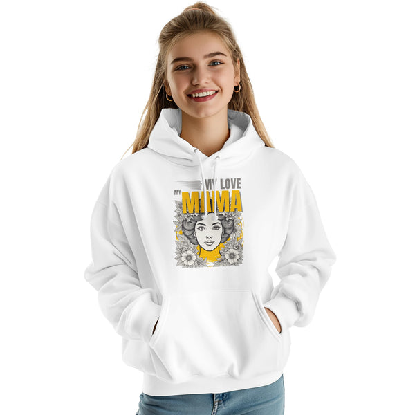 Mother's Embrace - Yellow and Black Tribute - Arctic White - Hoodies