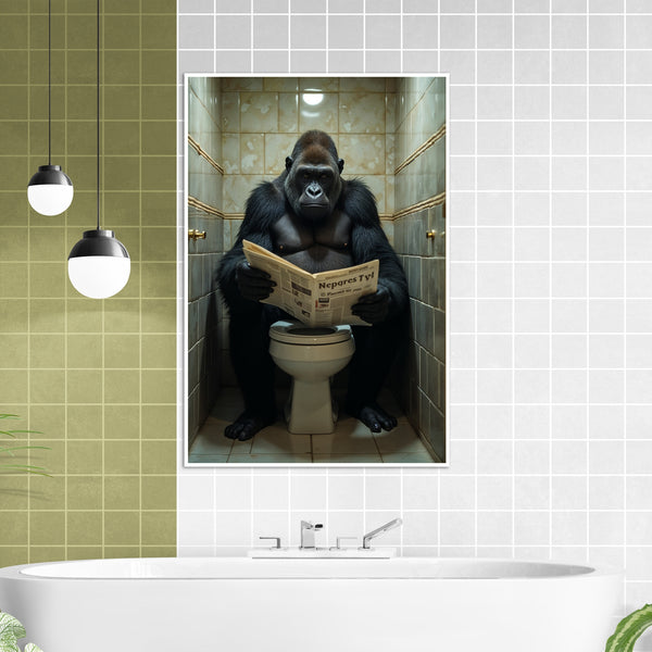 Serious Business -A Gorilla’s Break - - Framed Posters