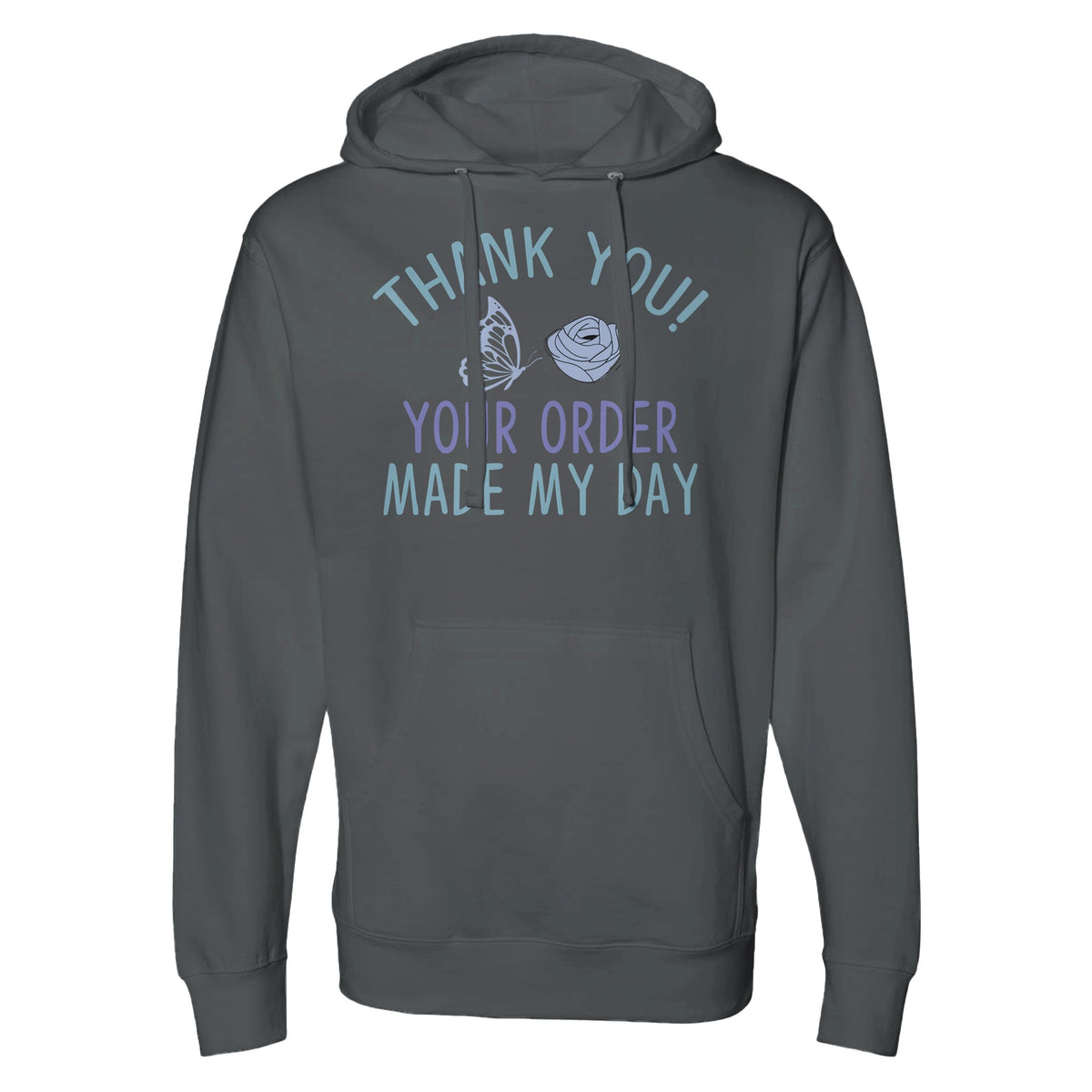 Wear Your Thanks - Appreciation Hooded Apparel - Charcoal - Hoodies