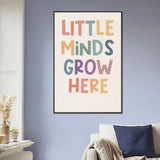 Inspire Growth – Metal Framed Poster Gift for Kids & Teens - - Metal Framed Posters