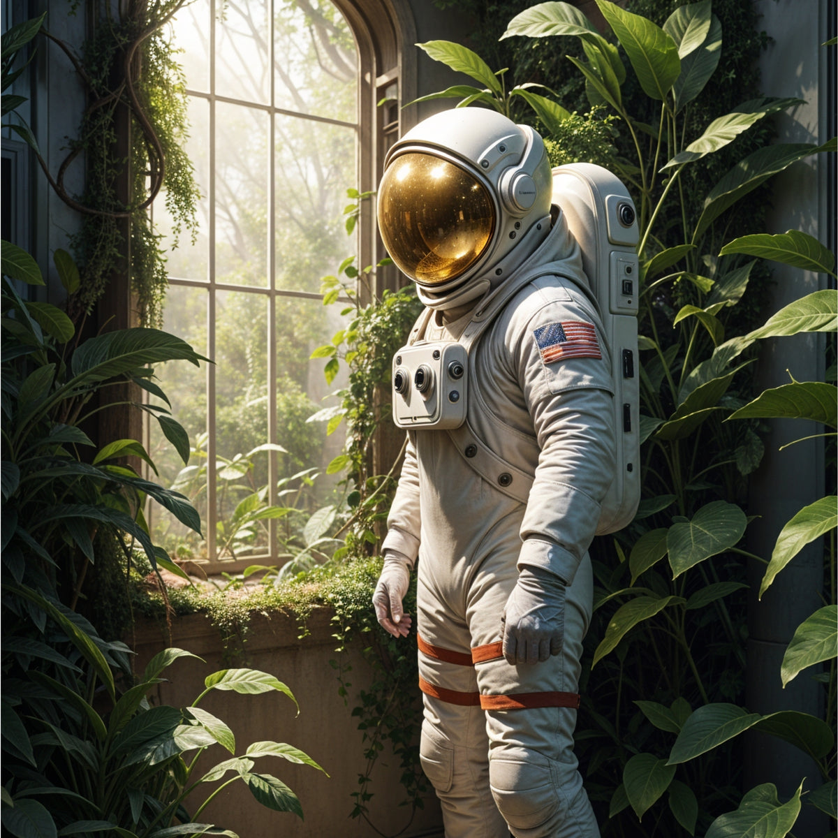 Exploration Meets Serenity - Space and Earth - - Framed Posters