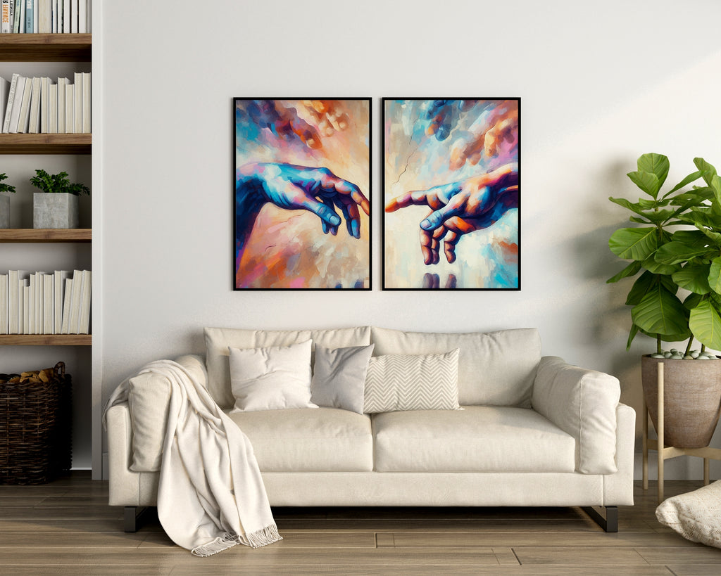 Ethereal Hands of Creation - 24x36 - Framed Posters