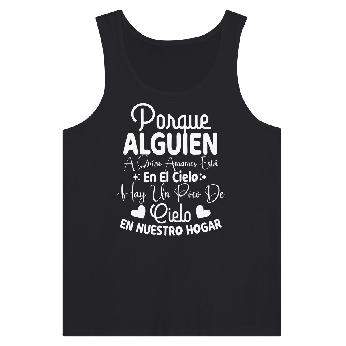 In Loving Memory - 'Poraue Alguien' Statement Piece - Black - Print Material