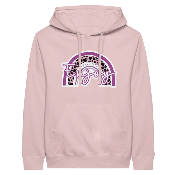 Rainbow Bliss Premium Unisex Pullover Hoodie - Light Pink - Hoodies