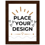 Perfectly Framed - Customizable Matte Paper Poster in Wooden Frame - 15x20 cm 6x8″ Dark wood frame - Paper Posters