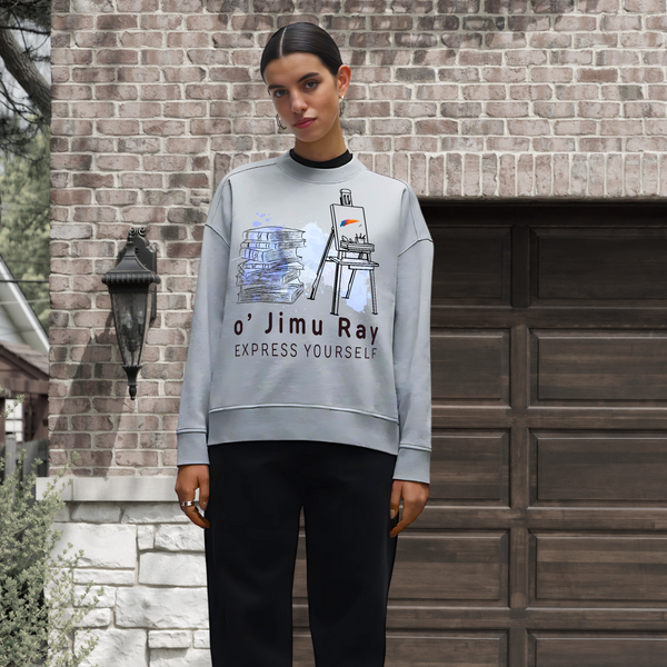 Art & Literature - Unique Oversized Sweatshirt - - Sweatshirts