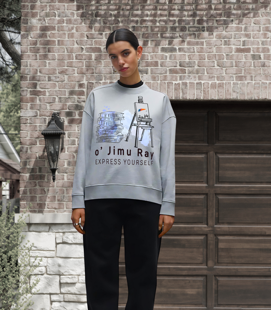 Art & Literature - Unique Oversized Sweatshirt - - Sweatshirts