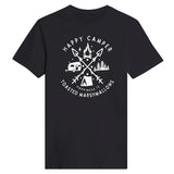 Campfire Bliss - Happy Camper Marshmallows - Black - Crewneck T.shirts