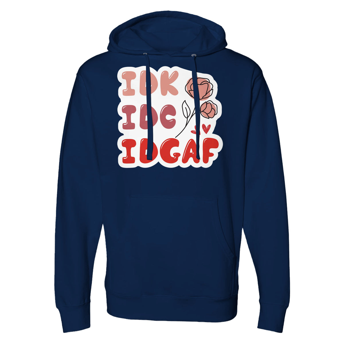 Bold Self-Expression - The IDGAF Statement Piece - Classic Navy - Hoodies