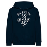 Blooms of Self-Love - Quierete Floral Hoodie - Navy - Hoodies