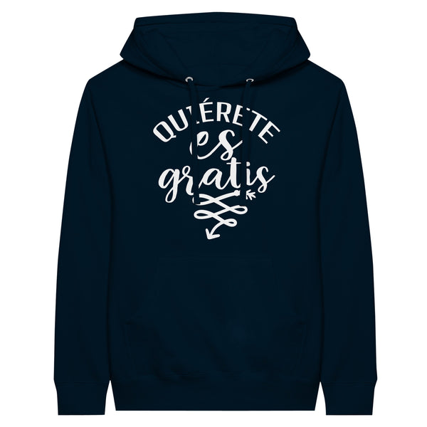 Blooms of Self-Love - Quierete Floral Hoodie - Navy - Hoodies